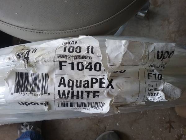 Photo 34 inch aquapex water supply line $55