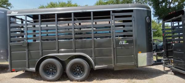 Photo 16 ft stock trailer $8,995