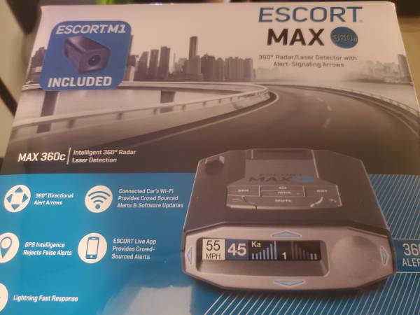 Photo Escort Max 360c  M1 Dash Cam  Radar Detector Combo $799