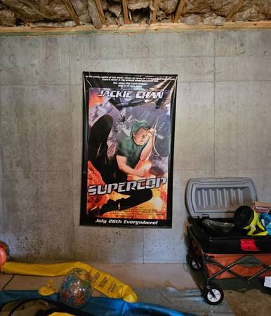 Photo EUC Jackie Chan Supercop Movie Theater Banner 77 x 47 $150