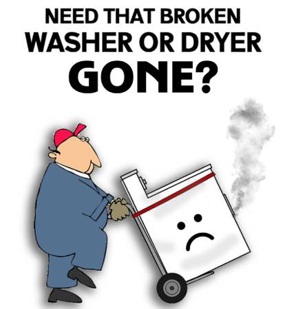 Photo FREE HAUL AWAY OF YOUR NO GOODBROKEN WASHERS,DRYERS AND STOVES