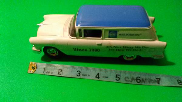 Photo Vintage Style Chevy 1955 Station Wagon Coin Bank - Nice $30