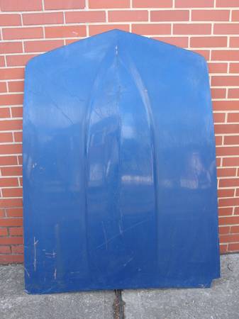 Photo 1968-1972 CORVETTE GM SMALL BLOCK HOOD SKIN BLACK FIBERGLASS $45