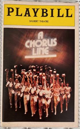 Photo 1981 A CHORUS LINE Playbill Magazine AND Broadway Program $15