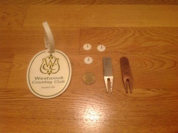Photo (7) Westwood Country Club Bag Tag, Divot Tools, Ball Markers $2
