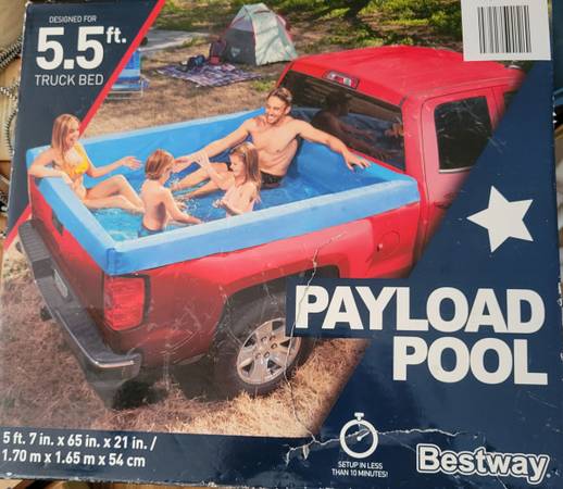 Photo Bestway Removable 5.5 Foot Payload Pickup Truck Bed Swimming Pool $30