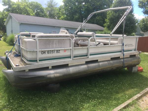 Photo Moved Project boat 1998 Sweetwater SW180ES 18 foot Pontoon Boat $2,650