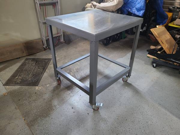 Photo Steel Work Bench Table $180
