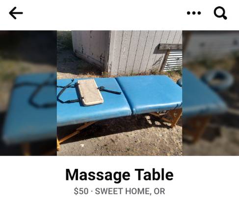 Photo Foldable Massage Table. Great Condition $50