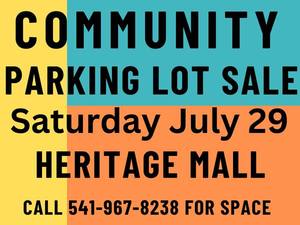 Photo Heritage Mall Community Parking Lot Garage Sale