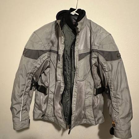 Photo Olympia Moto Sports Cordura motorcycle gray jacket  liner womens XL $80