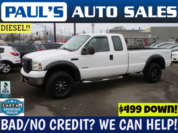 Photo 2006 FORD F250 XLT SUPER CAB 4X4 LONG BED  DIESEL  - $11,990 (GOOD CREDITBAD CREDITNO CREDIT WELCOME)