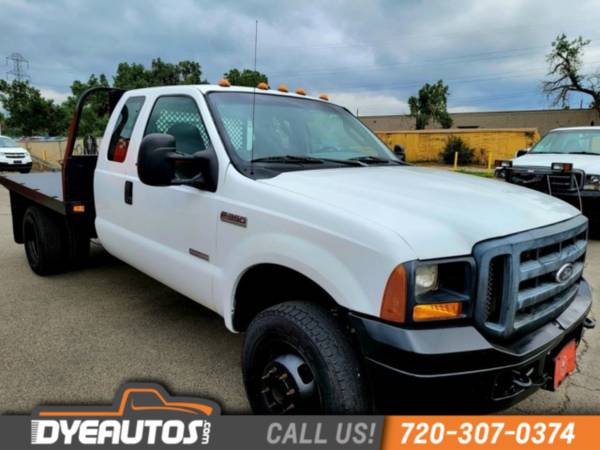 Photo 2006 Ford Super Duty F-350 DRW XL flatbed diesel 4x4 - $18,799 (_Ford_ _Super Duty F-350 DRW_ _Truck_)