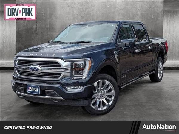 Photo 2023 Ford F-150 4x4 4WD Certified F150 Truck Electric Limited Crew Cab $73,219