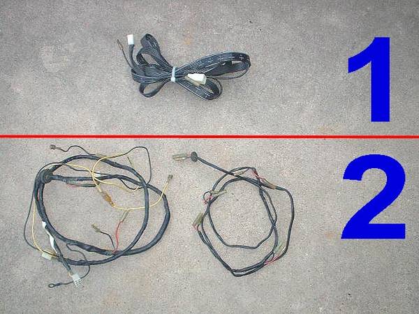 Photo OEM 71 72 1972 Honda 600 Z 70 Coupe Rear Wires Wiring Harness $20