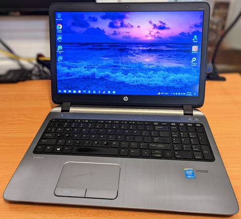 Photo Windows 10, HP ProBook 450 G2 Laptop, 8GB RAM, Dual-Core, 240GB SSD $180