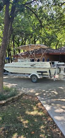 1994 Lowe Deck Boat for sale $8,000