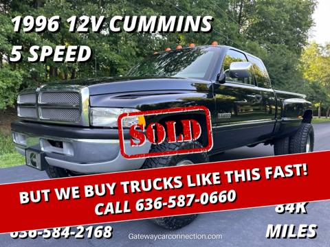 Photo 1996 Dodge Ram 3500 Laramie 5.9 Cummins Diesel 5 Speed 4x4 (84k Miles) $44,800