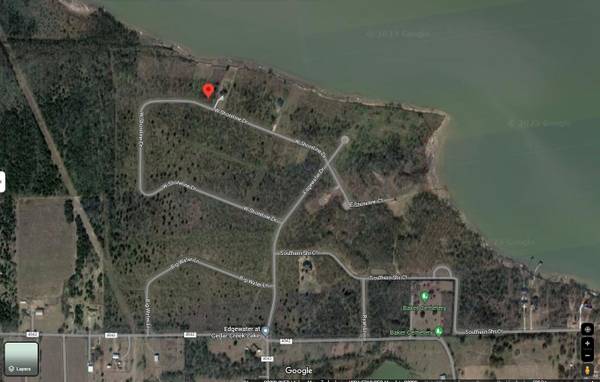 1 Acre Waterfront lot at North Cedar Creek Lake $245,000