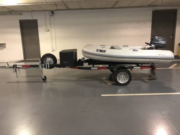 2012 AB Inflatable Boat with Yamaha Motor and Kara Trailer. $5,500
