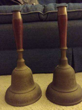 Photo Antique Indian Temple Bells $240