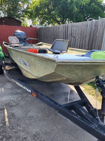 Photo Boat, motor and trailer for sale $4,500