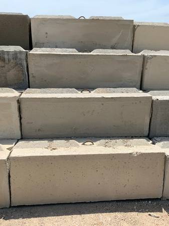 CONCRETE BLOCKS - 6 FT. AND 3 FT. $90