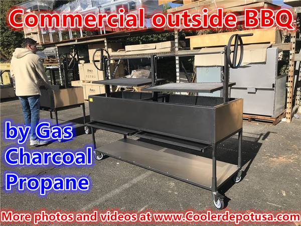 Photo Gas Broiler Grill Commercial BBQ Propane Meadow Creek Flat Top Grill $1,490
