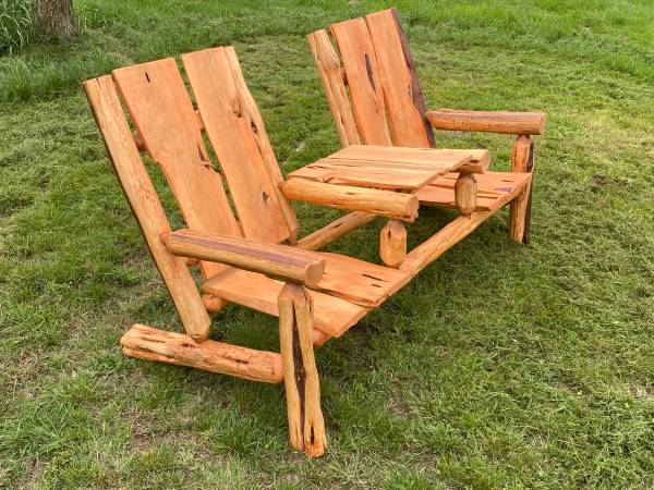 Photo Handmade Mountain Cedar Adirondack style chairs $600