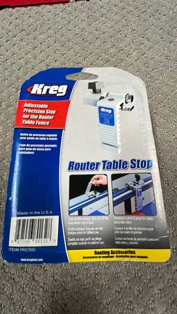 Photo Kreg Router Table Stop $30