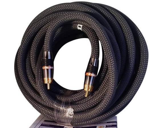 Photo LIKE NEW MONSTER AUDIOPHILE SUBWOOFER INTERCONNECT CABLE, MSB850SW12 $90