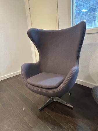 Photo Mid-Century Swivel Egg Chair $299