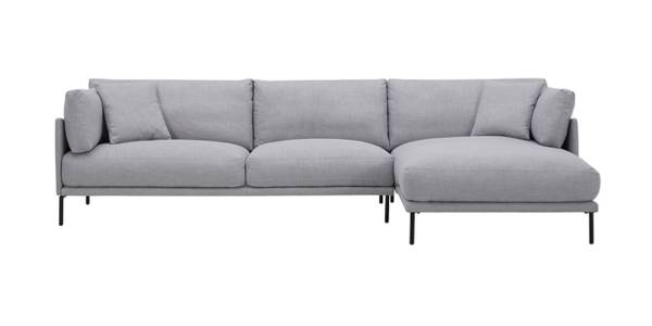 Photo NEW ARRIVAL Maxwell Right Sectional Sofa Light Gray- BEST PRICE HERE $1,220