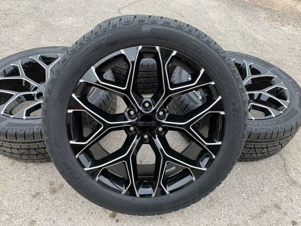 Photo New 22 black Chevy Wheels and new Tires 22 Rims 22s Rines Negros 24 $1,480