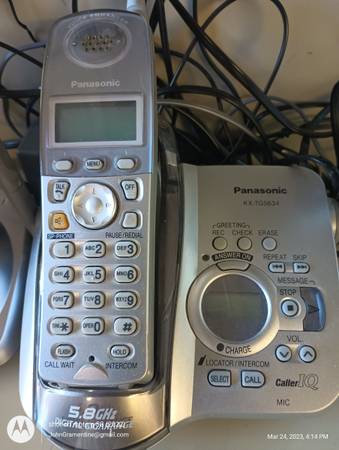 Photo Panasonic 4 Phone System-Answering Machine KX-TG5634 $20