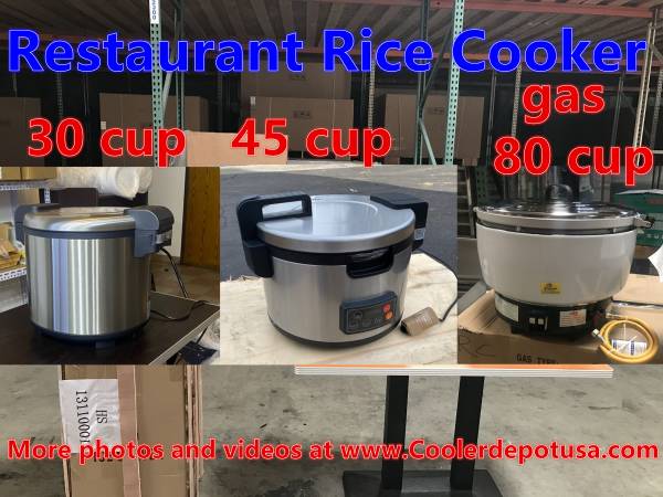 Photo Rice Cooker Commercial Kitchen Steamer Warmer natural gas or propane $199