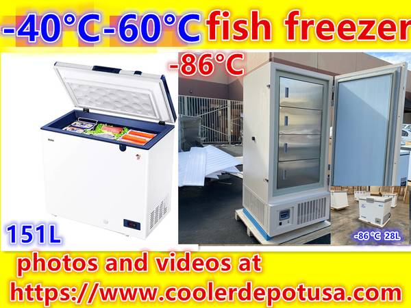 Photo Seafood Storage Tuna Fish Seafood Sashimi -40C-60C -86C Deep Chest $1,590