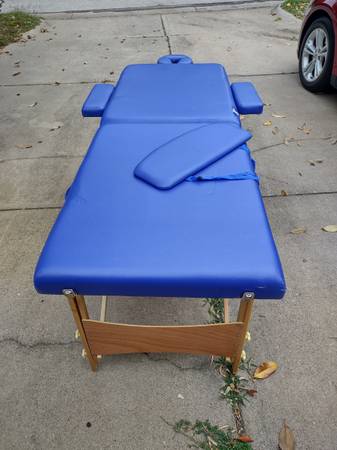 Photo massage table and chair $150