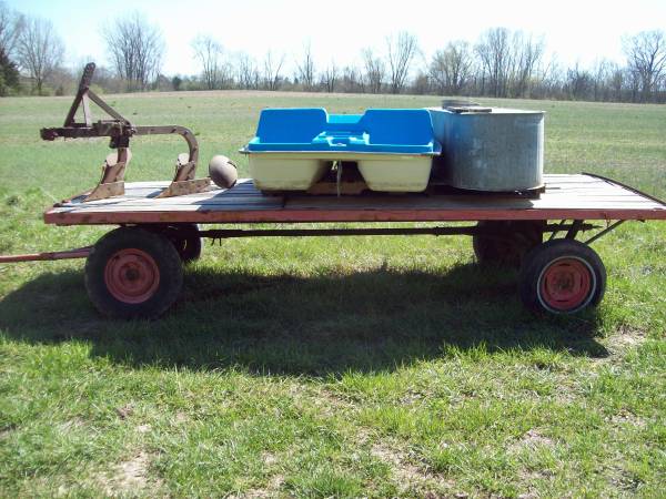 Farm Wagon and Lake peddle boats $650