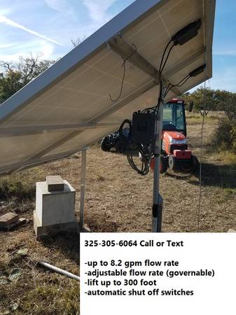 Photo Livestock water source - purely solar powered well pump