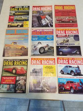 Photo Old Drag Racing Magazines $3