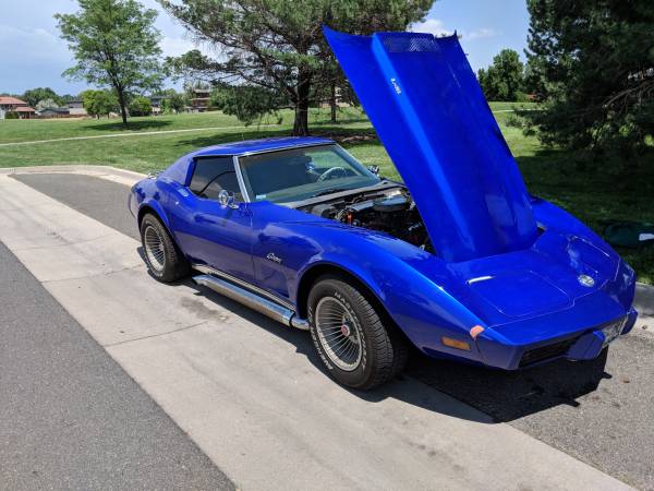 1976 Corvette Stingray with t-top $12,000