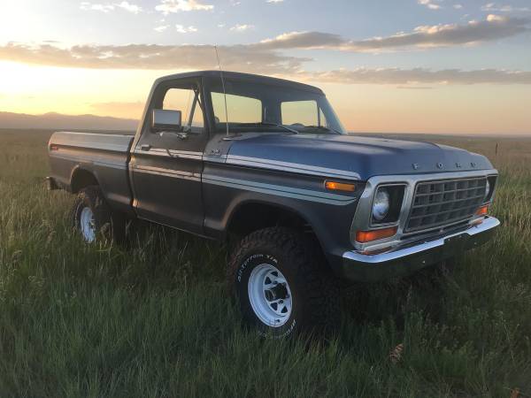 Photo 1978 Ford SWB 4 x 4 truck - $13,500 (Denver)