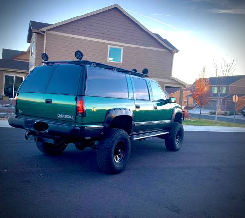 Photo 1999 Lifted Chevy Suburban. New Trans. $10,500