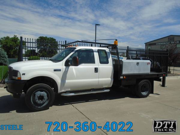 Photo 2004 Ford F-450 Extended Cab 939 Flatbed Truck, 6.8L V10 Gas, Auto - $19,750 (8080 Steele St Denver)