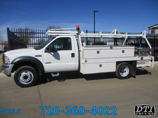 Photo 2007 Ford F450 1239 Flatbed  Utility Truck, 70,702 Miles - $28,250 (Denver)