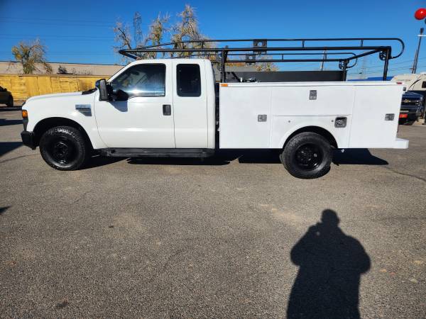 Photo 2009 Ford F350 Ext.Cab 2X4 V8 With Utility Bed Runs Excellent (Call Text Rich For Price 303-408-5333)