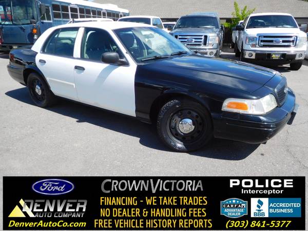 Photo 2011 Ford Crown Victoria Police Interceptor  BLK and WHT  58k MILES - $10,975 (Parker)