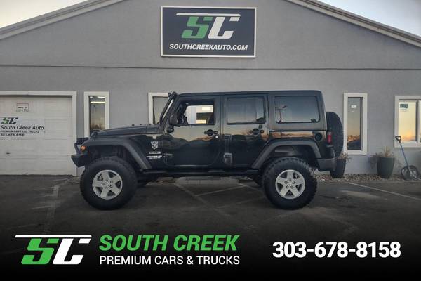 Photo 2012 Jeep Wrangler Unlimited Sport LOW MILES LIFTED MANUAL ONE OWNER READY FOR - $19,999 (South Creek Auto, INC.)