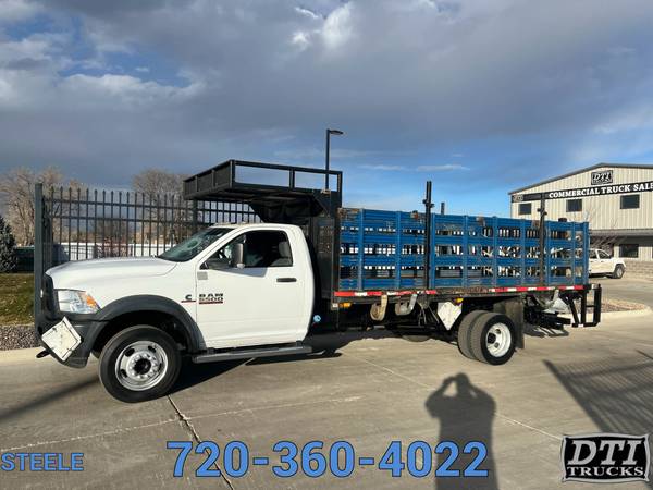 Photo 2016 Dodge Ram 5500 Flatbed W Stake sides and Liftgate - $34,750 (Commerce City)